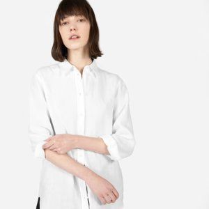 Everlane Linen Relaxed Shirt - White | Size 00